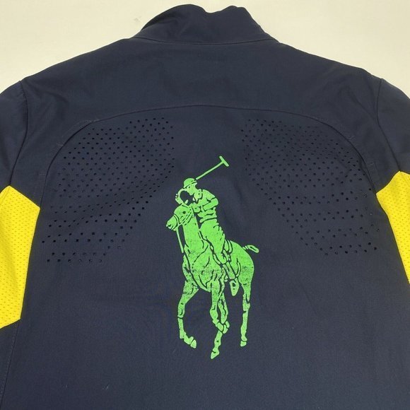POLO Ralph Lauren US Open 2012 Big Pony Logo Windbreaker Jacket Medium - Picture 6 of 9